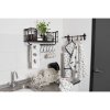 Clayre & Eef 6Y2622 Odkapávač na nádobí 42x29x17 cm Bílý kov Shabby Chic