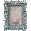 Clayre & Eef 2F0436 Rámeček na obraz 10x15 cm tyrkysový plastový obdélníkový