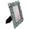 Clayre & Eef 2F0436 Rámeček na obraz 10x15 cm tyrkysový plastový obdélníkový