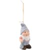 Clayre & Eef Dwarf 6TE0101 Přívěsek terakotově šedý 4x3x8 cm