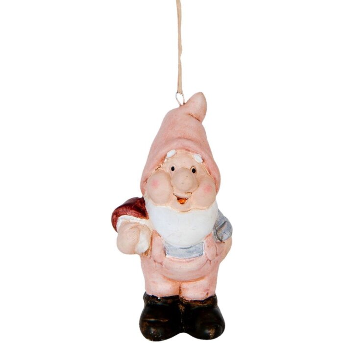 Clayre & Eef Deko-odpočitek zvěra z terakoty v barevném nádechu 4x3x8 cm