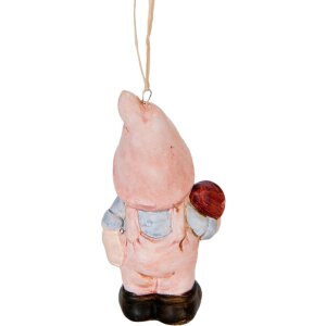 Clayre & Eef Deko-odpočitek zvěra z terakoty v barevném nádechu 4x3x8 cm