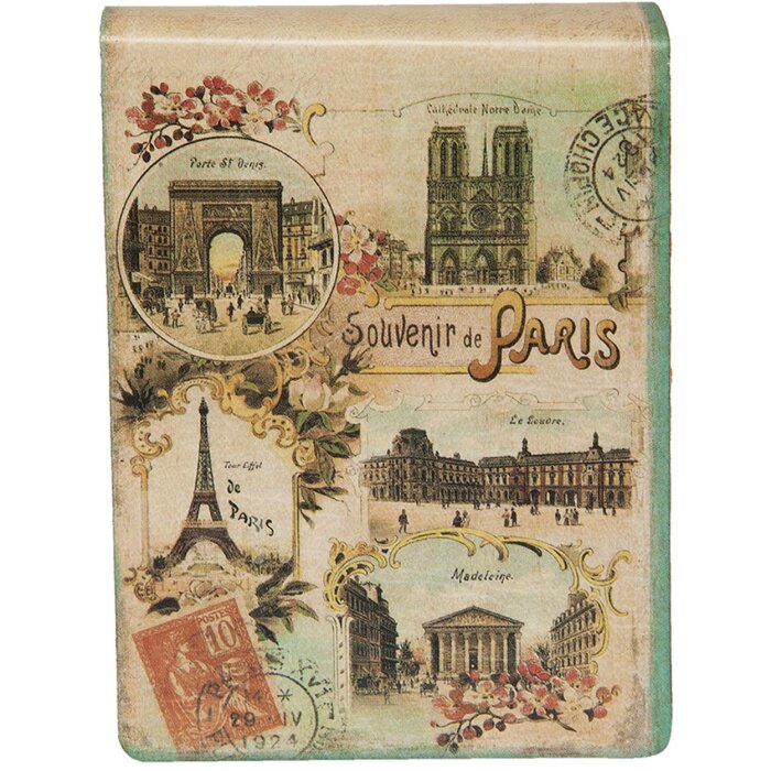 Clayre & Eef 6PA0471 Cestovní zápisník 6x8x2 cm 160 stran