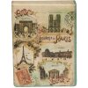 Clayre & Eef 6PA0471 Cestovní zápisník 6x8x2 cm 160 stran