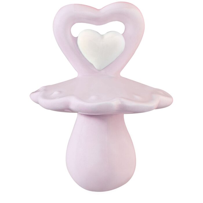 Clayre & Eef Dekorativní svícen z keramiky růžový 4x5 cm