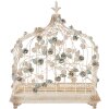 Clayre & Eef 6Y2399 Ptačí klec béžová modrá Shabby Chic 42x21x50 cm