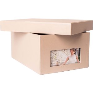HNFD fotobox Kandra taupe žebrovaný 700 fotografií 10x15 cm