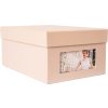 HNFD fotobox Kandra taupe žebrovaný 700 fotografií 10x15 cm