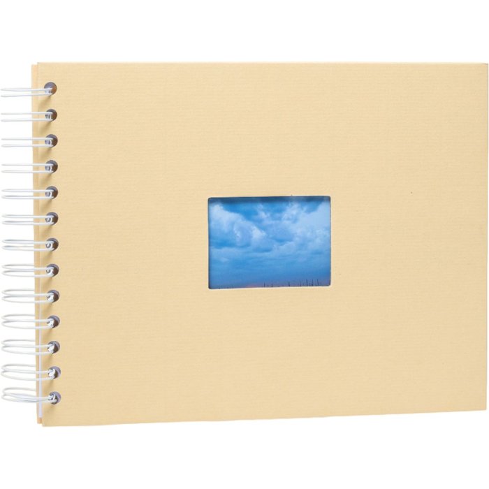 HNFD spirálové album BULDANA meloun žebrované 23x17 cm 40 bílých stran