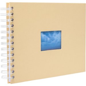 HNFD spirálové album BULDANA meloun žebrované 23x17 cm 40 bílých stran