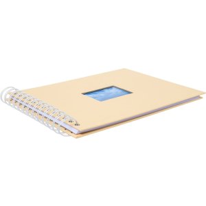 HNFD spirálové album BULDANA meloun žebrované 23x17 cm 40 bílých stran