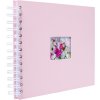 HNFD spirálové album BULDANA flamingo žebrované 23x17 cm 40 bílých stran