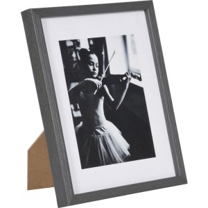 Dřevěný rám Viola 10x15 cm tmavě šedý