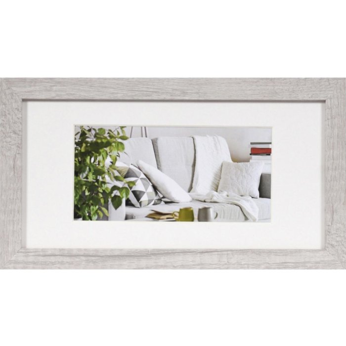 Rám na obrázky Henzo Modern 15x30 cm bílý s paspartou 10x20 cm