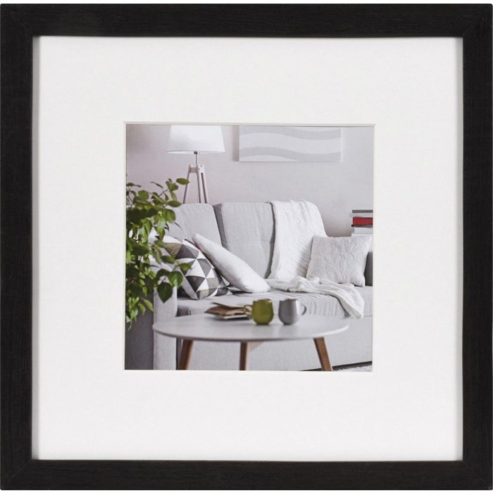 Moderní obrazový rám 30x30 cm tmavě hnědý