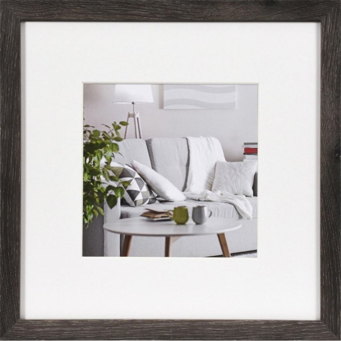 Moderní obrazový rám 30x30 cm tmavě šedý