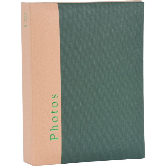 Henzo slip-in album Kapitola 200 fotografií 10x15 cm zelený papírový obal 19,5x25 cm