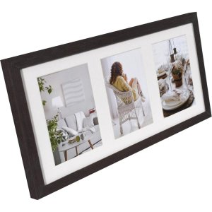 Fotogalerie Moderní 23x50 cm tmavě hnědá 3 fotografie 13x18 cm