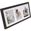 Fotogalerie Moderní 23x50 cm tmavě hnědá 3 fotografie 13x18 cm
