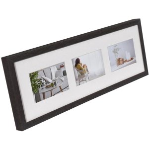 Henzo Fotogalerie Moderní 20x60 cm tmavě hnědá 3 fotografie 10x15 cm