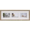 Henzo Fotogalerie Moderní 20x60 cm středně hnědá 3 fotografie 10x15 cm