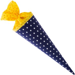 Goldbuch Školní taška 35 cm New Stars modro-žlutá kulatá