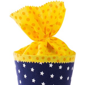 Goldbuch Školní taška 35 cm New Stars modro-žlutá kulatá