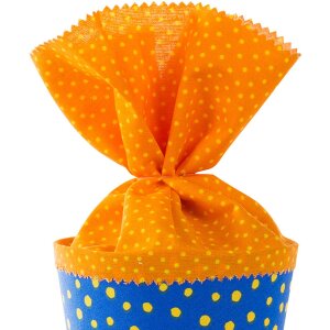 Goldbuch Školní taška New Stars modrá žlutá 35 cm textilní zavírání