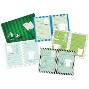 Goldbuch Knižka přátel Fotbalista zelená barevná A5 88 ilustrovaných stran