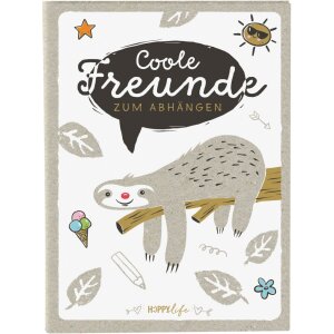 Goldbuch Freundebuch Happylife Faultier A5 15x21 cm mit...