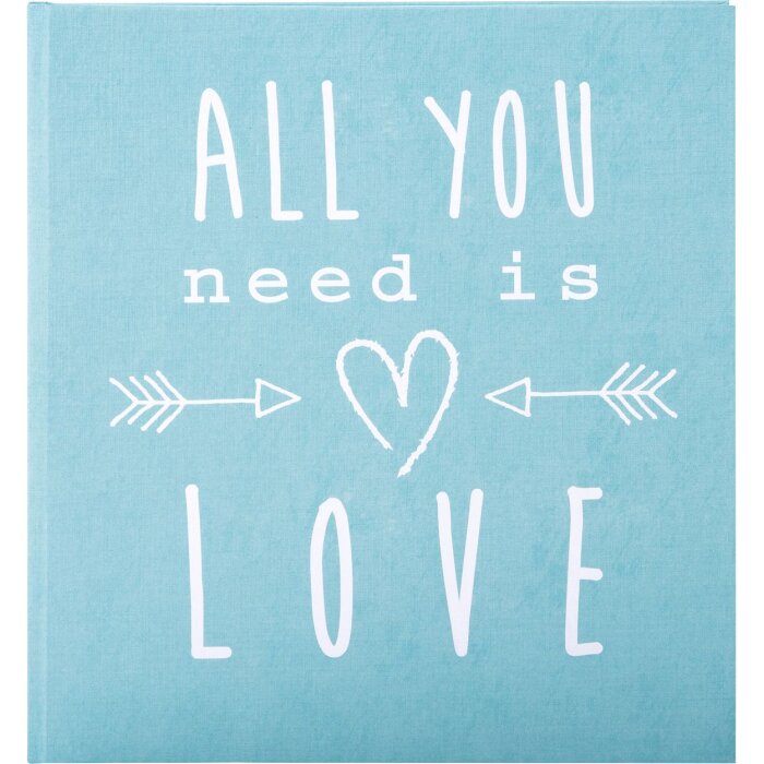 Goldbuch svatební deník All you need is love Tyrkysová 23x25 cm 44 stran