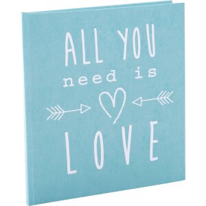 Goldbuch svatební deník All you need is love Tyrkysová 23x25 cm 44 stran