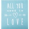 Goldbuch svatební deník All you need is love Tyrkysová 23x25 cm 44 stran