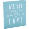 Goldbuch svatební deník All you need is love Tyrkysová 23x25 cm 44 stran