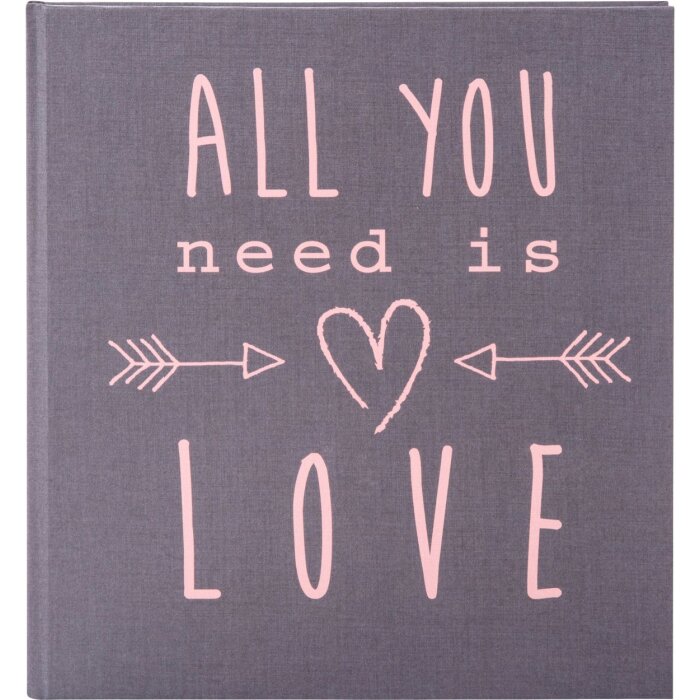 Goldbuch svatební deník All you need is love šedý 23x25 cm 44 stran