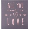 Goldbuch svatební deník All you need is love šedý 23x25 cm 44 stran