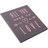 Goldbuch svatební deník All you need is love šedý 23x25 cm 44 stran