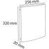 Hřbet kroužkového pořadače Exacompta 20 mm A4 černý