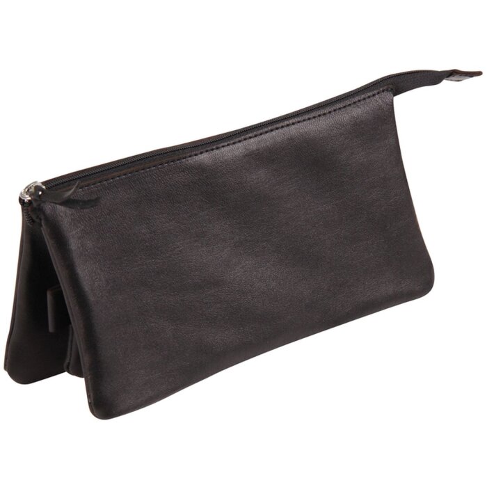 Clairefontaine školní batoh z kůže s třemi kapsami černý