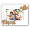 ZEP LORENZO Dřevěný rám bílý Dad 3D Hearts 10x15 cm