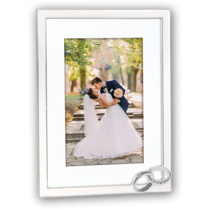 Kovový fotorámeček MARIAGE 10x15 cm