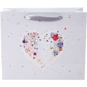 Goldbuch Kufrová taška s květovaným srdcem, elegantní tiskový papír