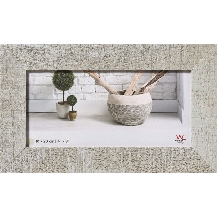 Dřevěný rám Walther Home světle šedý 10x20 cm