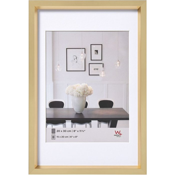 Plastový rám Steel Style 30x45 cm zlatý
