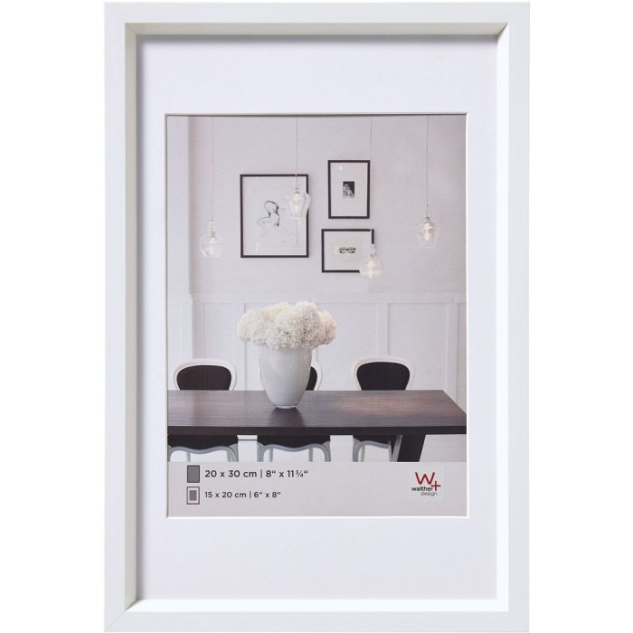 Plastový rám Steel Style 30x45 cm bílý