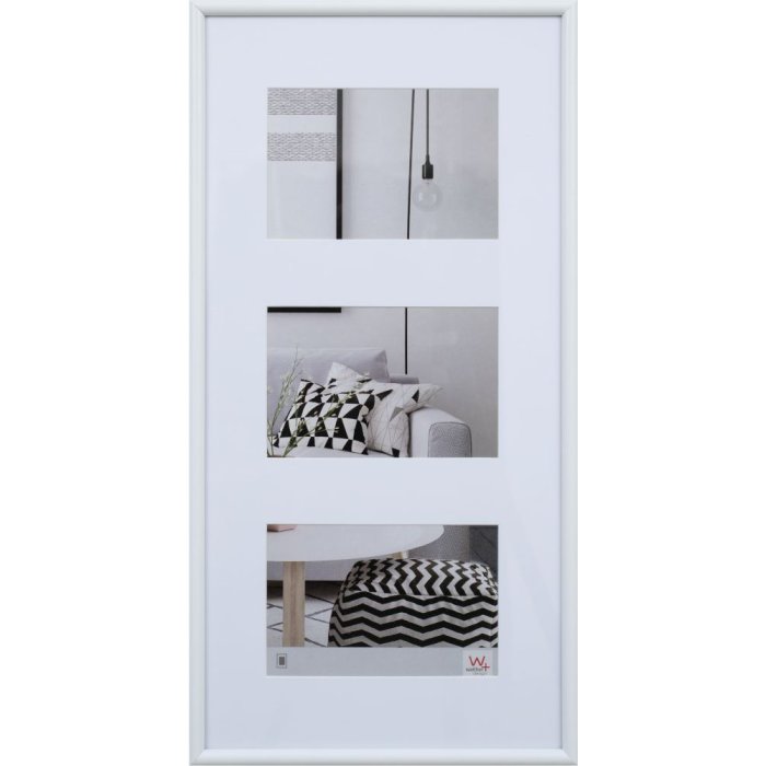 Galeria fotorámeček na 3 fotografie 10x15 cm bílý