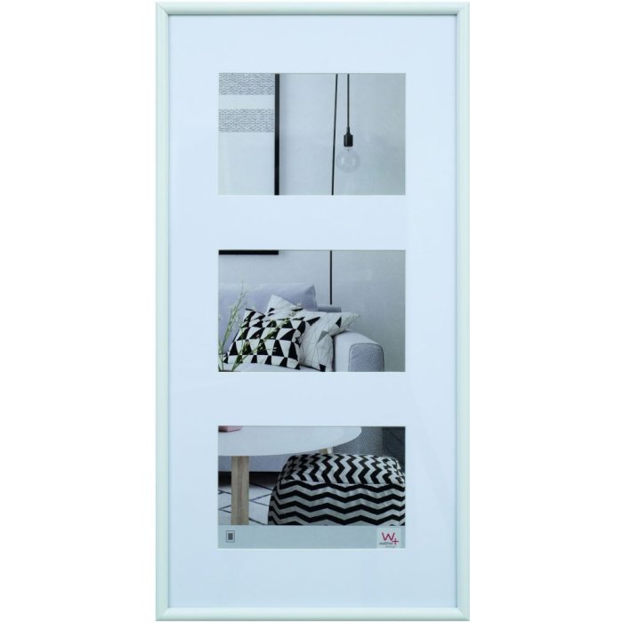 Galeria fotorámeček na 3 fotografie 13x18 cm bílý