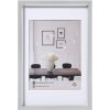Plastový rám Walther Steel Style 50x60 cm stříbrný s paspulkou 40x50 cm