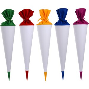 Goldbuch Schultüten Rohling weiß 70 cm mit...