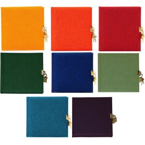 Goldbuch Letní deník s zámkem, 96 bílých stran, jednobarevný plátnový obal